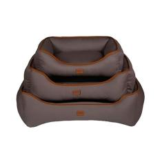Cama Urban Puppy Retangular Confort Sarja Lisa Cinza para Cães e Gatos - G