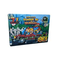 Brinquedo Quebra Cabeça Em Mdf 24 Peças Viagem Família +3