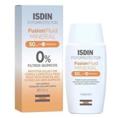 Protetor Solar Facial Isdin - Fusion Fluid Mineral FPS 50 50ml-Unissex