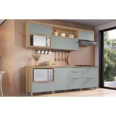 Cozinha Modulada Completa Marquesa 6 Peças (3Aéreos+3Balcões) C6P42 Na