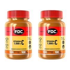 Kit 2 Vitamina C 1000mg - 100 Comprimidos - FDC