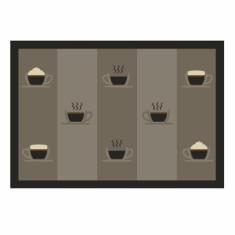 Tapete de Cozinha Kacyumara 45x65cm Decore Coffee Time