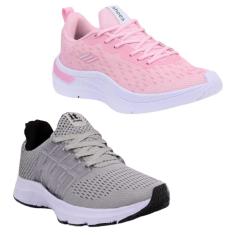 Tênis Feminino Corrida Esportivo Caminhada Academia Kit 2