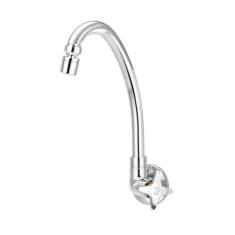 Torneira para Cozinha de Parede Bica Alta Eco Cromada