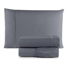 Jogo de lençol Solteiro Micro percal 400 Fios 2 pecas - Porto Enxovais