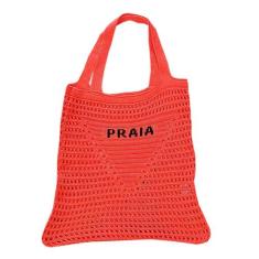 Bolsa Feminina Crochê Moda Praia Diversas Cores - A.Cat, Laranja, Únic
