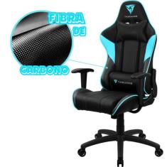 Cadeira Gamer Escritório ThunderX3 Giratória com Rodinhas Apoio para C