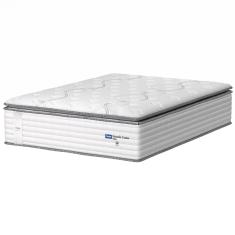 Colchão Casal Molas Guarda Costas Max Com Pillow 138x188x40cm Branco/ Cinza Probel