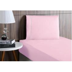 Lençol Solteiro 2 Peças Algodão 400 Fios Jogo de Cama Toque Confortave