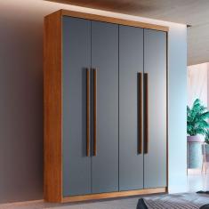 Guarda Roupa Solteiro Heros 4 Portas e 2 Gavetas Moderna