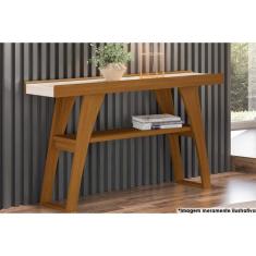 Aparador de Sala Jantar Menphis 1 Prateleira Nature/Off White - Henn