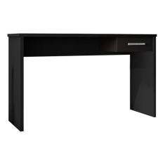 Mesa Para Escritório Home Office Com Gaveta Emma Preto Textur