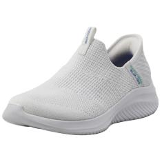 Skechers Tênis feminino Hands Free Slip Ins Ultra Flex 3.0 Smooth Step, Branco, 38