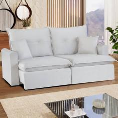 Sofá Retrátil e Reclinável Miami - Assento com Molas – 2.50 Mts Bege
