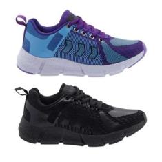 Kit 2 Tênis Feminino Esportivo Max Academia Caminhada Leve-Feminino