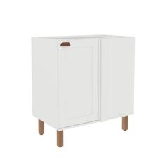 Balcão de Canto Para Cozinha Modulada 82cm Com 1 Porta MDF - GenialFle
