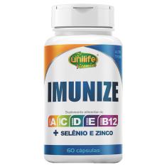 Imunize Selênio Zinco e Vitaminas A C D E B12 Alto Teor 60 cápsulas de 600mg