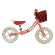 Bicicleta de Equilíbrio Infantil  Aro 12' Sem Pedal Com Cestinha - Z-R