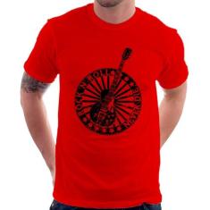 Camiseta Rock n Roll Never Die Guitarra - Foca na Moda, Vermelho, G