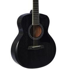 Violão Elétrico Seizi Mini Neo Nagoya Open Pore Black Com Bag