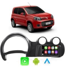 Kit Multimidia Uno 2011 12 13 14 15 2016 Fiorino 2011-2021 7" CarPlay 
