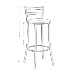 Banqueta Alta Unimóvel Vermelha