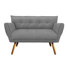 Sofá Namoradeira Anitta Suede Grafite