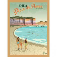 Quebra Cabeça Praia Do Amor Pipa 1014 Peças -98 X 70cm