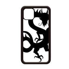 Contorno de dragão chinês padrão para iPhone 12 Pro Max capa para Apple Mini Mobile Case Shell