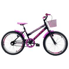 Bicicleta Aro 20 Feminina Infantil Tridal Preta