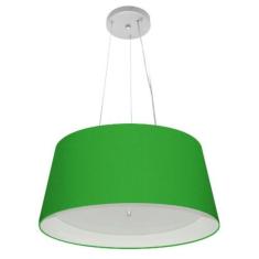 Lustre Pendente Cone Md-4144 C pula Em Tecido 25x50x40cm Verd