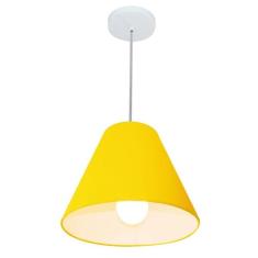 Lustre Pendente Cone Md-4028 C pula Em Tecido 25/30x12cm Amar