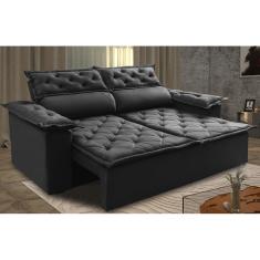 Sof  Retr til E Reclin vel Cama Inbox Compact 1,50m Tecido Su