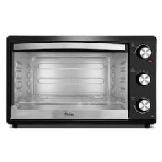 Forno Elétrico Philco PFE44P 44L com Botão Timer de 60 minutos e Dupla resistência – Preto