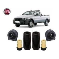 2 Kit Coxim Batente Coifa Dianteiro Strada 1998 1999 2000 2001 2002 - 