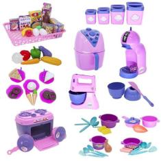 Kit Confeitaria Infantil Eletro Fogão Potes Batedeira 65Pç - Altimar