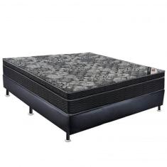 Cama Box Iso Molas Nanolastic Black Casal Ortobom