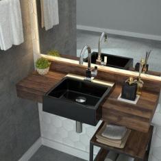 Kit Cuba XQ355 Torneira Luxo 1195 Válvula Click 1 Polegada G Compace