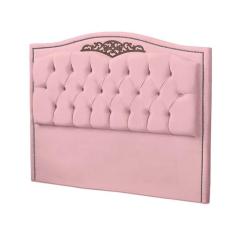 Cabeceira Casal Queen Size Estofada para Cama Box Maitê Veludo - Bem R