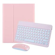 Teclado Redondo + Mouse Recarregável + Capa Para Tablet A8 10.5polegadas X200/X205
