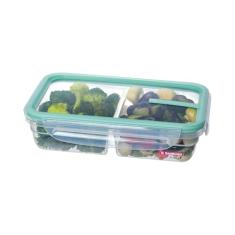 Sanremo - Pote Plástico Hermético com Divisória Integrada de 730 ml e Tampa com Travas, Linha Freshy