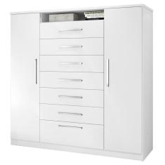 Cômoda Mega 2 Portas J&a Branco Branco