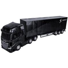Caminhão De Brinquedo Grande 1:30 Iveco Realista S-way Baú - Usual Bri