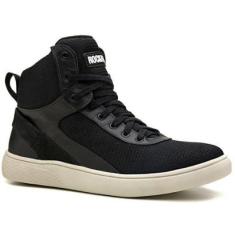 Tênis Masculino Rock Fit Slash Couro Cano Alto Conforto-Masculino