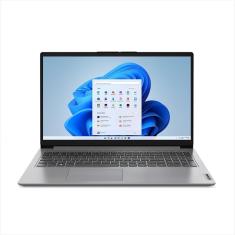 Notebook Lenovo IdeaPad 1 I3-1215U 8GB RAM 256GB SSD 15.6 Win 11 Cinza 82VY000SBR