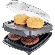 Grill Elétrico Burguer OGRL500 Oster 2 Em 1 Com Estufa, 220V