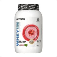 Whey Zero Lactose Com Stevia Best Quality CFM 900g Nutrata, Morango