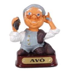 Boneco Familiar Avô para Presente Decoração 8 Cm - Zona Livre