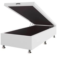 Base Box Baú Solteirão Corino 40x108x188 Framar Cor Branco