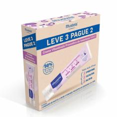 Kit Mustela Creme Vitaminado Preventivo de Assaduras 123 - 3 Unidades 108g